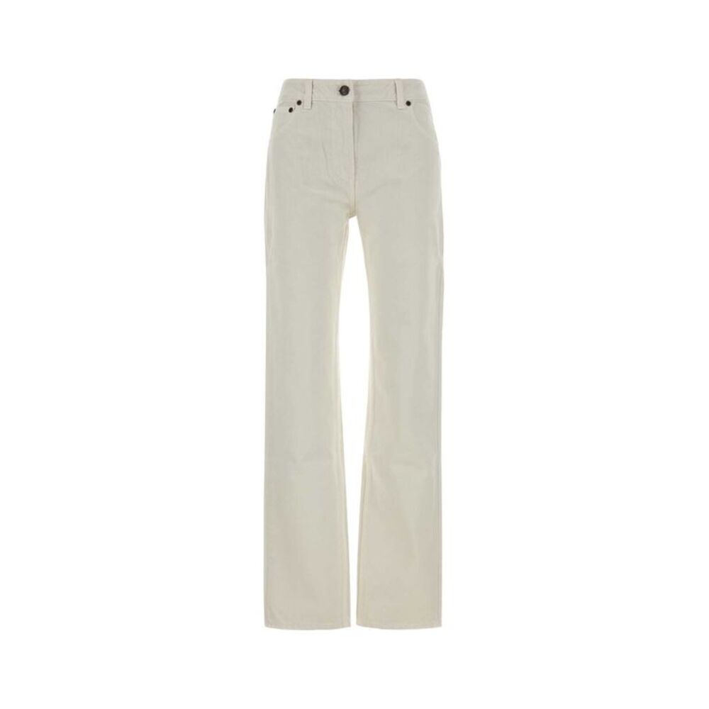 Magda Butrym Women White Denim Jeans